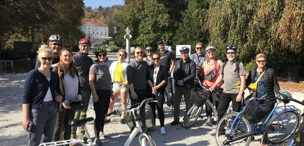 Private Ljubljana city bike tour, work colleagues, corporate 